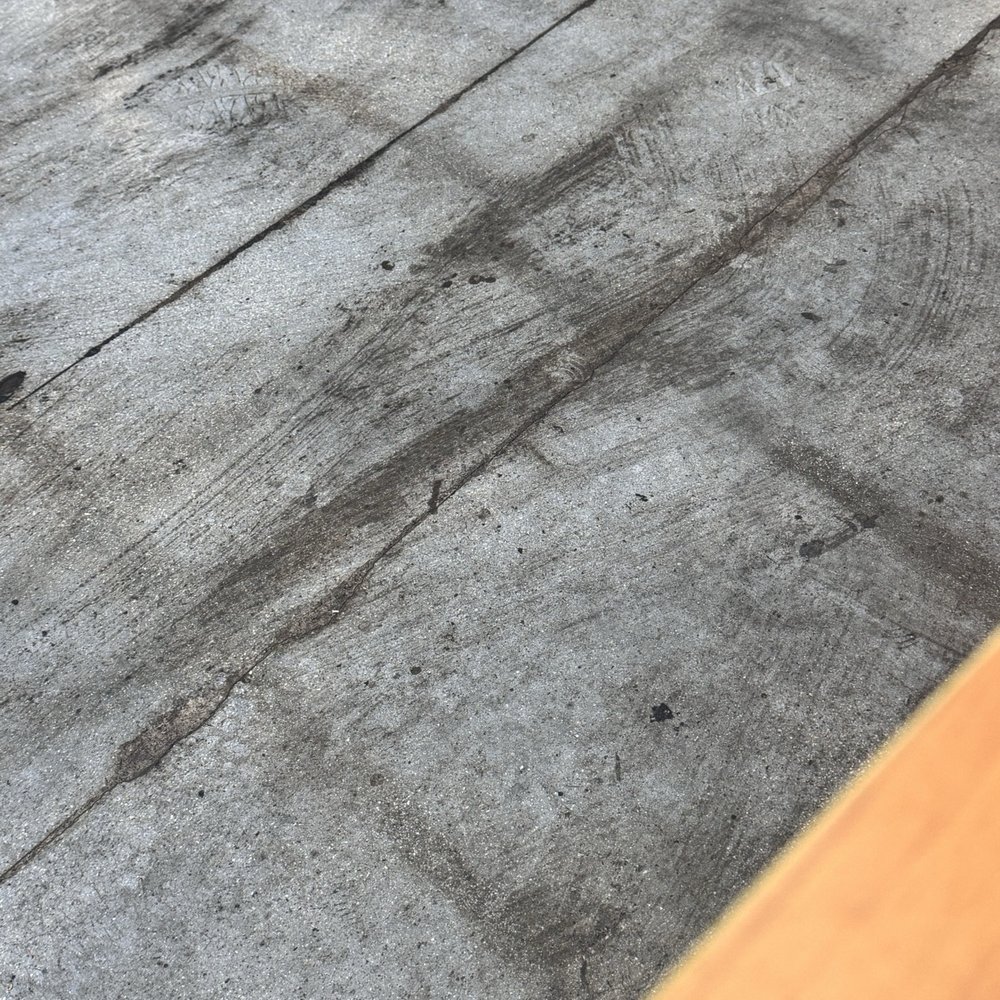 Using dirty water to clean the floor