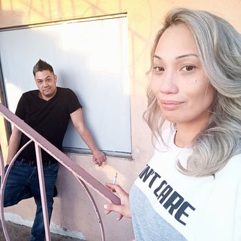 Marx Hair Studio - Mark and I after my dye job - Makeup Artists Near Me - Downey, California Marx Hair Studio - Mark and I after my dye job - Makeup Artists Near Me - Downey, California