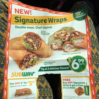 Subway - Glad my BFF had some coupons for us to use! She's coupon savvy like me! - Sandwiches Near Me - Slidell, Louisiana