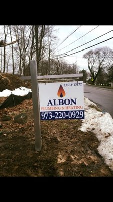 Albon Plumbing Heating & Water Conditioning Logo