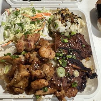 Keoni Island Food - Chicken / Beef Combo Plate and Spam Musubi - Hawaiian Near Me - Orange, California Keoni Island Food - Chicken / Beef Combo Plate and Spam Musubi - Hawaiian Near Me - Orange, California