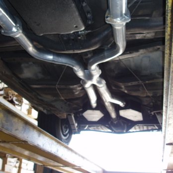 Newberry's Hi-Performance Muffler - full length system on a 54 chevy truck - Auto Repair Near Me - Visalia, California