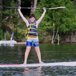 Camp Walden - Standup paddleboarding