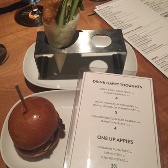 JOEY Bellevue - Happy hour slider and sushi cone! - New American Near Me - Bellevue, Washington