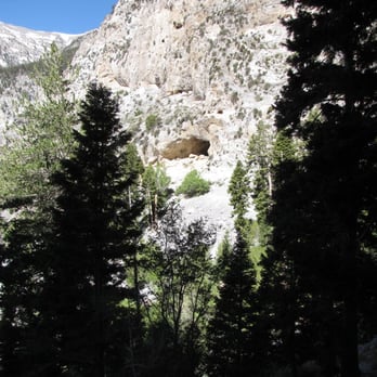 Mary Jane Falls - The cave as seen from the trail on the way up - Hiking Near Me Mary Jane Falls - The cave as seen from the trail on the way up - Hiking Near Me