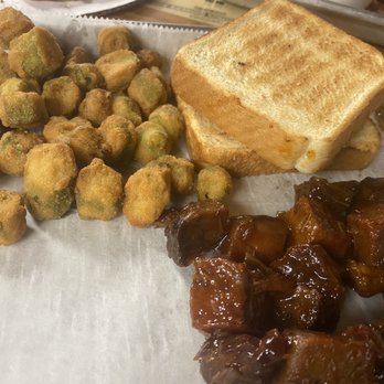 Uncle Kenny's BBQ - Burnt ends, fried okra and Texas toast - Barbeque Near Me - Clermont, Florida