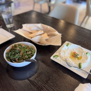 The Olives Branch - Taboulie and Spicy Labneh with Pita - Mediterranean Near Me - San Juan Capistrano, California The Olives Branch - Taboulie and Spicy Labneh with Pita - Mediterranean Near Me - San Juan Capistrano, California