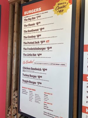 Menu photo 4 Hat Creek Burger Company Temple, TX