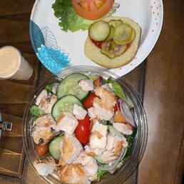 Mediterranean Grilled Chicken and Custom Burger