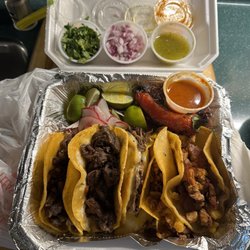 La Catrina - A mix of tacos: asada, barbacoa, pastor and I'm not sure but everything was