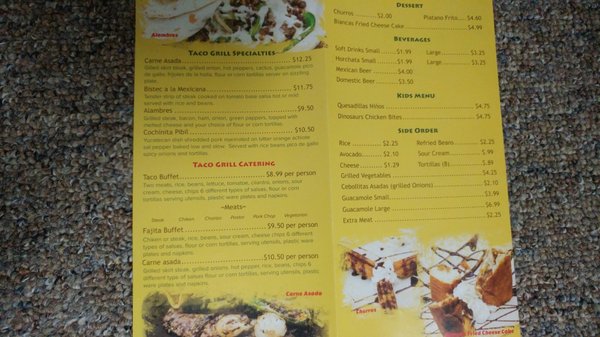 Menu photo 1 Taco Grill and Salsa Bar Westmont, IL Menu photo 1 Taco Grill and Salsa Bar Westmont, IL