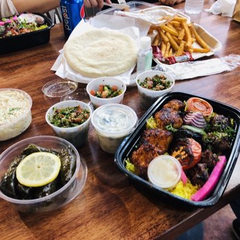 Mazra - Wood-Fired Kebabs, rice Tabbouleh Salad, Baba Ghanoush Eggplant Dip, French Fries - Middle Eastern Near Me - San Bruno, California Mazra - Wood-Fired Kebabs, rice Tabbouleh Salad, Baba Ghanoush Eggplant Dip, French Fries - Middle Eastern Near Me - San Bruno, California