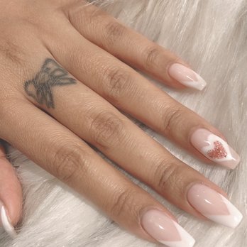 Family Nail & Spa - French design coffin nails - Nail Salons Near Me - Plainville, Connecticut Family Nail & Spa - French design coffin nails - Nail Salons Near Me - Plainville, Connecticut
