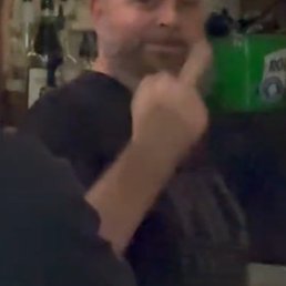 This is their lovely bartender flicking off well-mannered customers. This is their lovely bartender flicking off well-mannered customers.