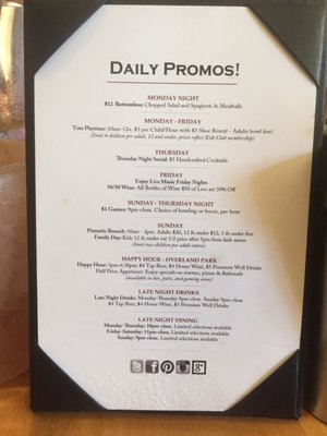 Menu photo 5 Pinstripes Overland Park, KS