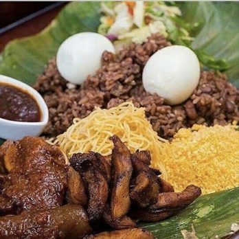 Sarah’s Afrikan Kitchen - Our delicious Ghanaian Waakye is served with boiled eggs, gari, plantain, fish, or beef, Ghanian shitor, and stew. - African Near Me - Goose Creek, South Carolina Sarah’s Afrikan Kitchen - Our delicious Ghanaian Waakye is served with boiled eggs, gari, plantain, fish, or beef, Ghanian shitor, and stew. - African Near Me - Goose Creek, South Carolina