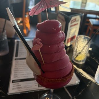Kulturas - Pomegranate soft serve margarita - Mexican Near Me - Pasadena, California