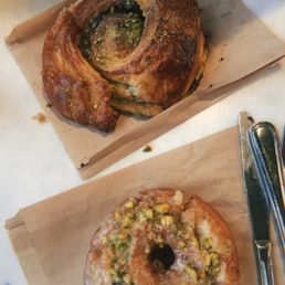 Pistachio Escargot + Pistachio Lemon Doughnut