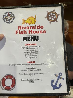 Menu photo 1 Riverside Fish House Dallas, NC Menu photo 1 Riverside Fish House Dallas, NC