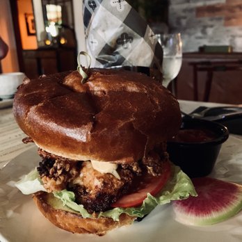 Harlow’s - Crispy Buttermilk Chicken Sandwich - American Near Me - Bonsall, California