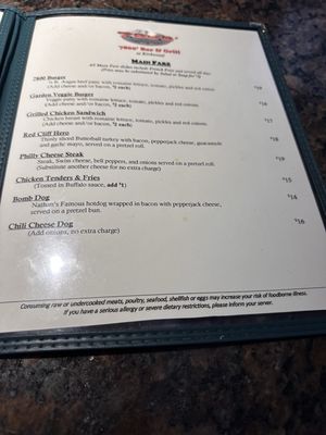 Menu photo 6 7800 Bar & Grill Kirkwood, CA Menu photo 6 7800 Bar & Grill Kirkwood, CA