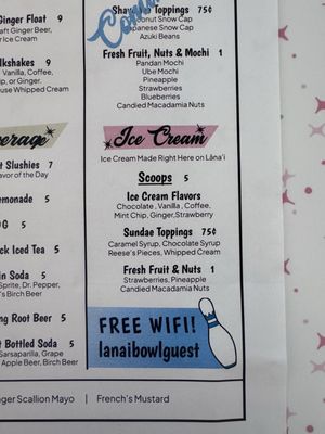 Menu photo 8 Lanai Bowl Lanai City, HI Menu photo 8 Lanai Bowl Lanai City, HI