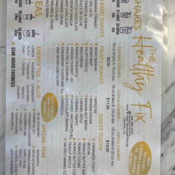 The Healthy Fix - Menu 08/2021 - Juice Bars & Smoothies Near Me - Fresno, California The Healthy Fix - Menu 08/2021 - Juice Bars & Smoothies Near Me - Fresno, California