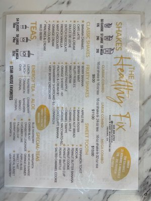 Menu photo 4 The Healthy Fix Fresno, CA Menu photo 4 The Healthy Fix Fresno, CA