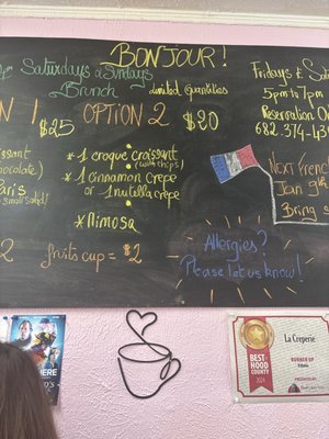 Menu photo 2 La Creperie Granbury, TX Menu photo 2 La Creperie Granbury, TX