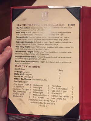 Menu photo 1 Red Sage Santa Fe, NM