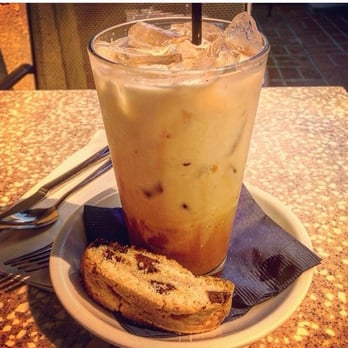Egg Plantation - My favorite Vanilla Iced Latte & Biscotti - Breakfast & Brunch Near Me - Newhall, California