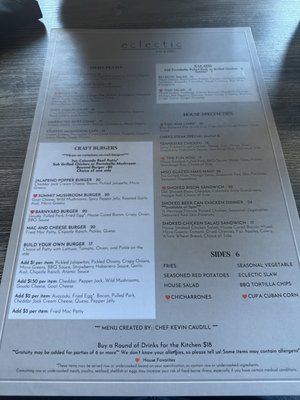 Menu photo 1 Eclectic Bar and Grill Silverthorne, CO