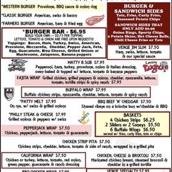 Sports Venue Bar & Grill - Menu
