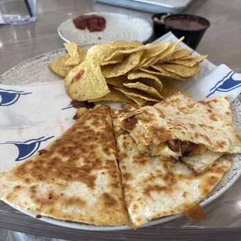 Fins Bar & Grill - Chocked Quesadilla - American Near Me - Bolivar Peninsula, Texas