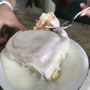 BuzzCatz Coffee & Sweets - Cinnamon Rolls - Glazed. Didn't know they offered one with cream cheese frosting. Definitely would get that one next time. - Coffee & Tea Near Me - Orange Beach, Alabama