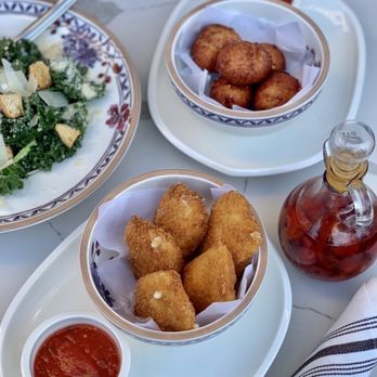 Napizza - MOZZARELLA IN CARROZZA, KALE SALAD & ARANCINI - Pizza Near Me - San Francisco, California Napizza - MOZZARELLA IN CARROZZA, KALE SALAD & ARANCINI - Pizza Near Me - San Francisco, California