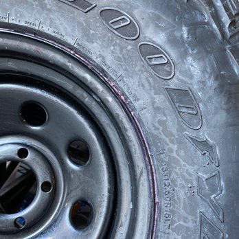 Low Cost Tire - Also looks like he used grease to get the tire to hold air - Tires Near Me - Sparks, Nevada Low Cost Tire - Also looks like he used grease to get the tire to hold air - Tires Near Me - Sparks, Nevada
