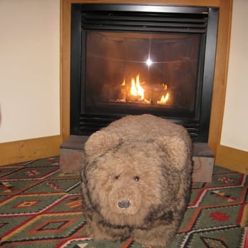 The Edgewater Hotel - the best part of the room - fireplace and bear coffee table - Hotels Near Me - Seattle, Washington The Edgewater Hotel - the best part of the room - fireplace and bear coffee table - Hotels Near Me - Seattle, Washington