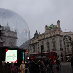 Piccadilly Circus - Piccadilly Circus with a double-decker bus