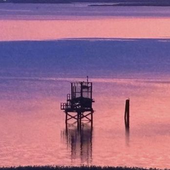 Amtrak - Martinez - Carquinez Strait sunrise in Benicia - Train Stations Near Me - Martinez, California
