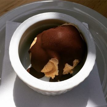 Pizzeria Libretto - Dessert! Salted caramel gelato with chocolate. - Pizza Near Me - Toronto, Ontario