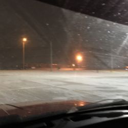 Dunkin' - Frozen parking lot comes free with each order!