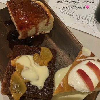 Sixty Vines - Cherry cheesecake, Toffee cake with pineapple, and an Olive Oil Cake! All 10 out of 10! - New American Near Me - Dallas, Texas Sixty Vines - Cherry cheesecake, Toffee cake with pineapple, and an Olive Oil Cake! All 10 out of 10! - New American Near Me - Dallas, Texas