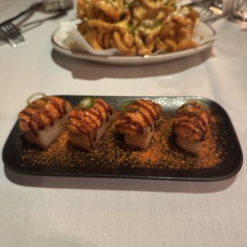 Drake's - Spicy Salmon Crispy Rice - New American Near Me - Dallas, Texas Drake's - Spicy Salmon Crispy Rice - New American Near Me - Dallas, Texas