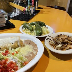 El Vaquero Mexican Restaurant - California burrito with Chile toreados and grilled onions. AMAZING!!!