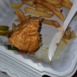 Lorenzo's Restaurant, Bar & Cabaret - Almost gone lounge burger and fries