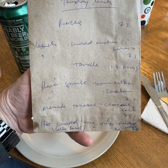 Assassination Custard - Front of pastry bag (menu) - Cafes Near Me - Dublin, D