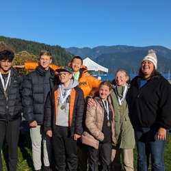 Inlet Rowing Club - the day of regatta everyone wined shoutouts to our coach Emelia Colman shepherd.