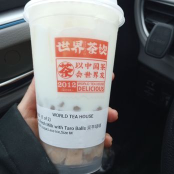 World Tea House - Medium-sized Taro Fresh Milk with Taro Balls ($6.29). - Bubble Tea Near Me - Ottawa, Ontario World Tea House - Medium-sized Taro Fresh Milk with Taro Balls ($6.29). - Bubble Tea Near Me - Ottawa, Ontario