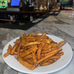 Hot crispy sweet potato fries!